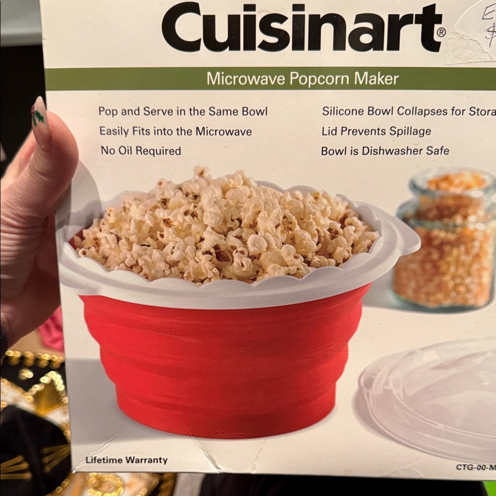 Cuisinart collapsible microwave popcorn bowl